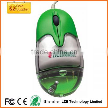 3D Floater mouse,wired optical liquid mouse, aqua mouse for customized gift