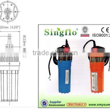 Singflo dc small 12v/24v 6L/min solar water pump system for agriculture