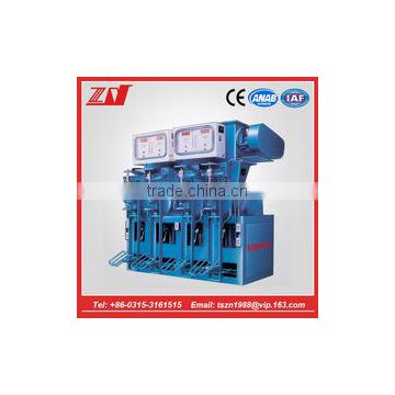 Semi automatic settled 4 mouths cement packaging fill machine in alibaba china