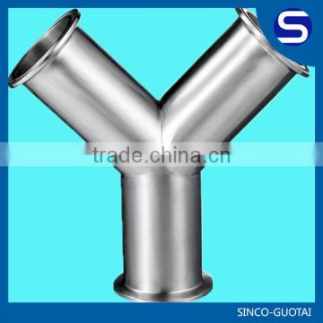 ASME/ANSI B16.9 Stainless Steel y pipe fitting steel