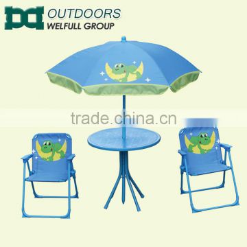 Security kids folding picnic table and chairs