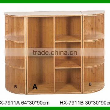 Cheap Modern Bamboo Book Cabinet, Storage Cabinet, Display Cabinet