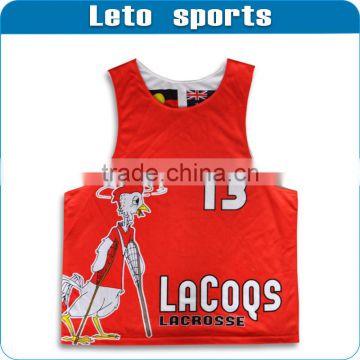 Custom reversible lacrosse jsersey/ apparel / garment /gear