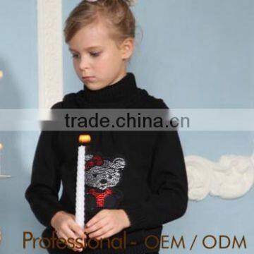kids fashion sweater with turtle collar wool customize designs peruvian
