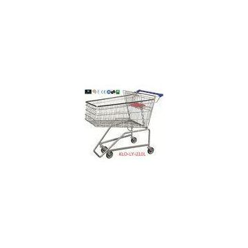 210L Grocery Disabled Shopping Trolley With Base Grid / 2 Years Warranty