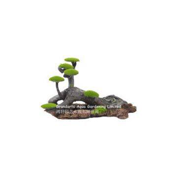 moss tree stump decoration