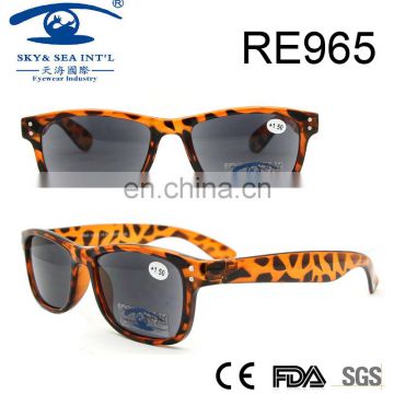 2017sell well good designer leopard print PC reading sunglasses