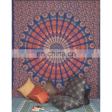 Bohemian Hippie Indian Jaipuri Mandala Tapestry