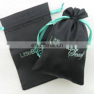 Black Jewelry Satin Gift Favor Bag Pouch