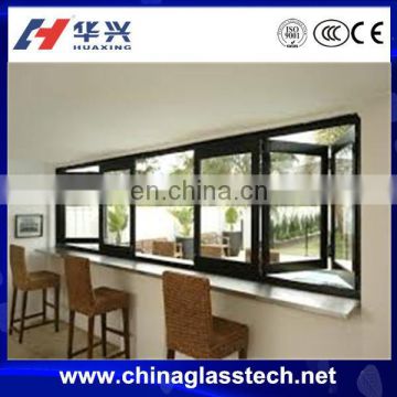 CE certificate aluminium profile insulating glass accordion window