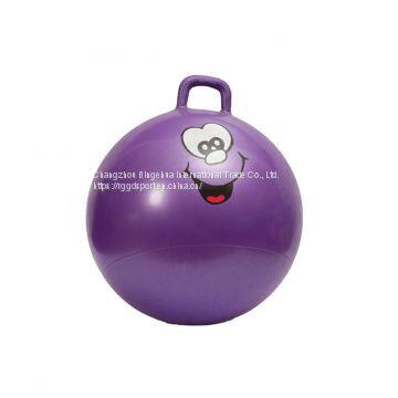 Toy Manufacturer Inflatable Colorful Fitness Jumping Ball with Handle