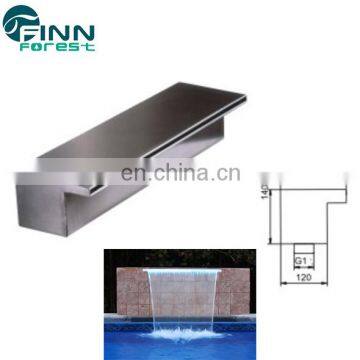 Decorative Indoor Or Outdoor Artificial Stainless Steel Water Feature Wall Fountain Outdoor Wall Decor Pool