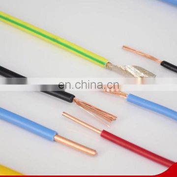 1mm 1.5mm 2.5mm 4mm 6mm 10mm Blue PVC Single Core Cable Electrical Wire Price