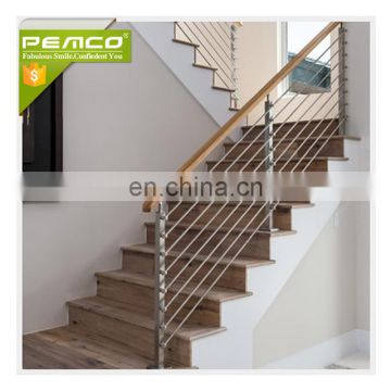 China Top 5 Glass Handrail Manufacturer Modern Design Stainless Steel Glass Railing Model Interior Stair Tempered Glass Railings