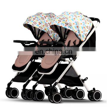 Good quality lightweight baby stroller double stroller baby twins 3 in 1