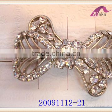 Fashion crystal hairgrip for girls butterfly hairclip