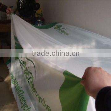 digital sublimation print promotion advertising polyester table clothes banner flag