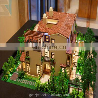 Scale 1:25 small villa house model making, architectural model maker with 3d rendering service