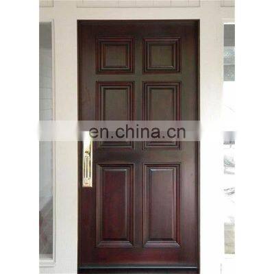 Carving shaker wooden fire apartment entrance single door