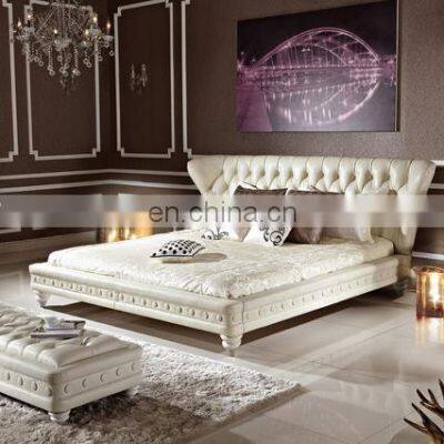modern design Home and Hotel King Size Platform Wood soft headboard bedroom furniture bed frame