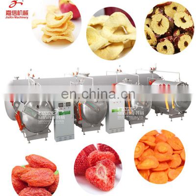 Industry used  apple crispy chips vacuum puffing machine