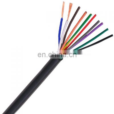 10 Cores 0.5Mm Wire And Cable Gold Supplier Copper Core Pvc Sheathed Flexible Cable Lighting Cable