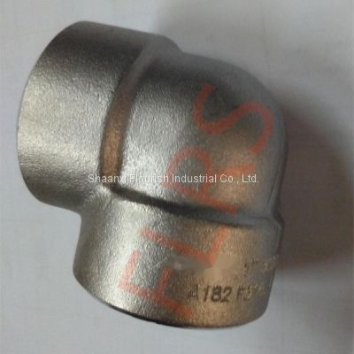Class 3000 Forged Steel Pipe Fitting 90 Degree Elbow A182 F316L ASME B16.11