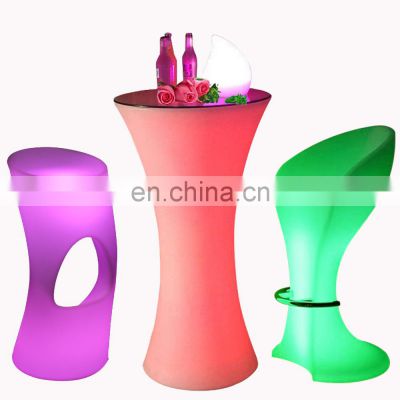 rgb colors glowing party nightclub sofas bar tables outdoor furniture