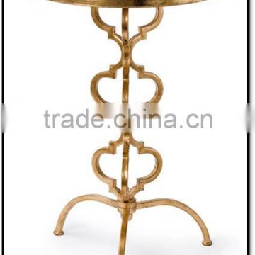 modern slick gold coffee table / marble top coffee table/ manufacture of furniture from India