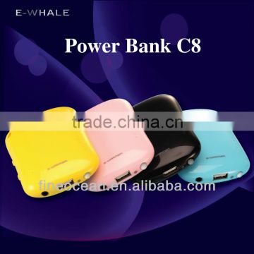 Colorful And Portable Bank Universal Power Bank 2400mah C8