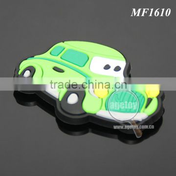 Promotional Soft Rubber Injection Molding Cute Cartoon Car Shaped Animation PVC Fridge Magnet