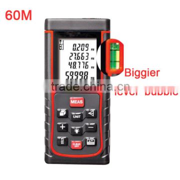 Cheap price Laser measuring device Distance Meter 60M with Level Bubble