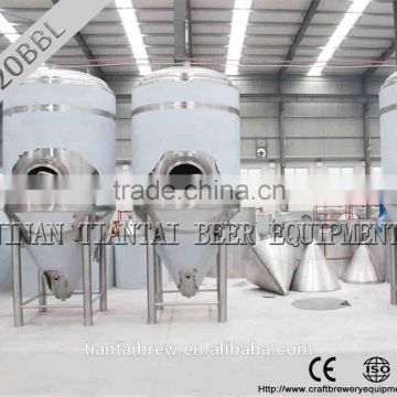Stainless steel double wall 30hl beer fermentors