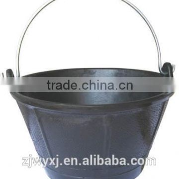 10L rubber bucket,small rubber pail,heavy duty Rubber container,new product