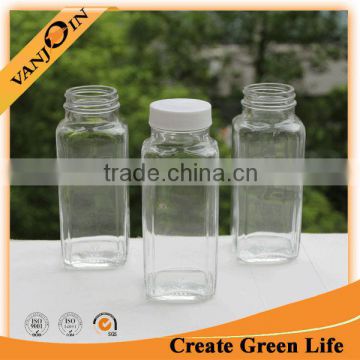 250ml French Square Glass Bottle For Juice