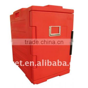 86L Orange Insulated Front Loading Insulated food delivery carrier