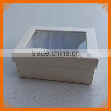 gift paper box with pvc window