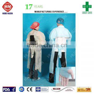 China supplier Hospital disposable CPE gown PE gown Plastic gown