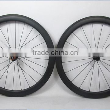Tubeless compatible carbon bicycle wheels 50mm depth carbon clincher road wheels with ED hub Sapim ray spokes