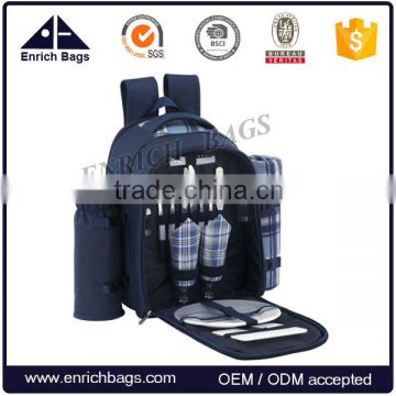 Enrich Picnic Backpack With Cooler Compartment,outdoor person picnic set for 2 person                        
                                                Quality Choice