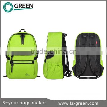 Green 2015 New Arrival Promotional Women Backpack