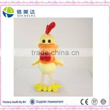 China supplier little plush cock animal keychian