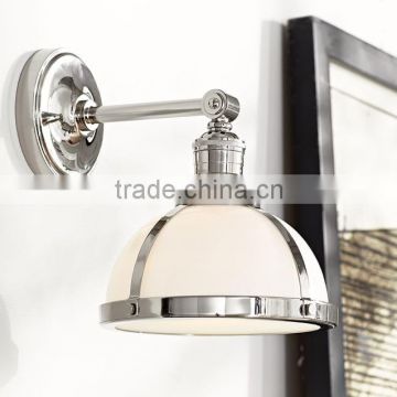 0108-17 retro look infuses kitchens with undeniable character Gilded Age MILK GLASS CLASSIC SCONCE                        
                                                Quality Choice