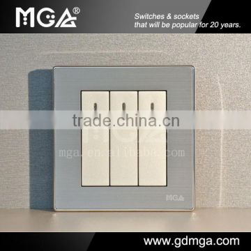 MGA Q77 series stainless steel color wall switch