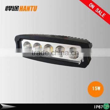 5.5inch Heavy Duty 15W LED Offroad Work Light Bar, Spot/Flood LED Driving headlight