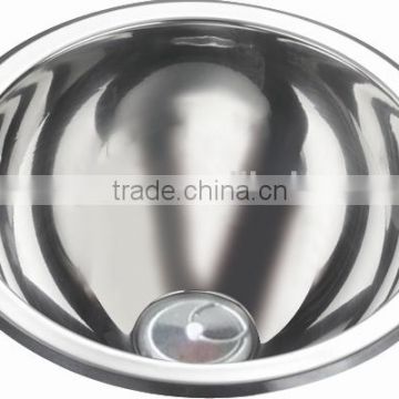 Yacht,Boat,Train and Public Mobile Toilet Used Stainless Steel Round Hand Wash Basin Kitchen Sink GR-Y532A