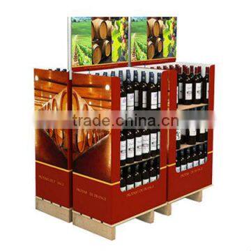 AEP 2013 new style Pallet paper display for promotion wine