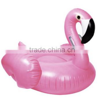 60 Inch 1.5m Giant Inflatable Pink Flamingo Pool Floats Ridable Swim Pool Toy Water Fun Swim Rings Air Rafts for Summer