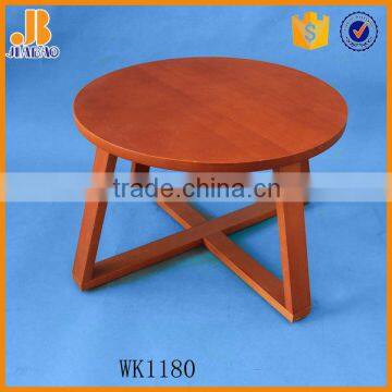 Round wooden small tea table