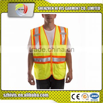 Hot sell hi vis work wholesale reflective strap safety vest